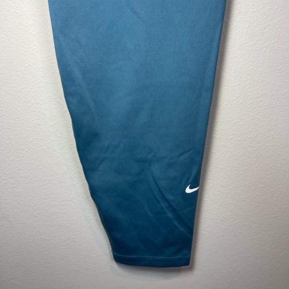 Nike One Dri-Fit Mid Rise Full Length Leggings Smokey Blue Teal Athletic NEW XXL - Picture 5 of 10